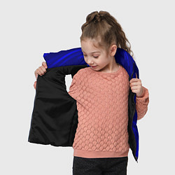 Детский жилет Имитация синий шёлк, цвет: 3D-черный — фото 2