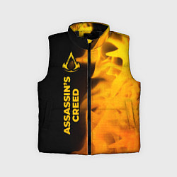 Детский жилет Assassins Creed - gold gradient: по-вертикали, цвет: 3D-черный