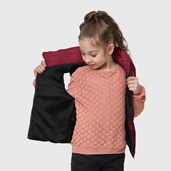 Детский жилет Изысканный красный узорчатый, цвет: 3D-черный — фото 2