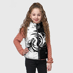 Детский жилет Инь Янь - Драконы, цвет: 3D-красный — фото 2