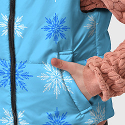Детский жилет Геометрия снежинок, цвет: 3D-черный — фото 2