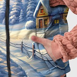 Детский жилет Предновогодний восход, цвет: 3D-красный — фото 2