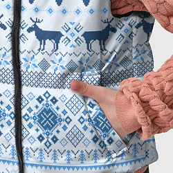 Детский жилет Blue sweater with reindeer, цвет: 3D-черный — фото 2