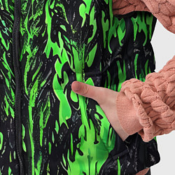 Детский жилет Демонический доспех зелёный, цвет: 3D-черный — фото 2