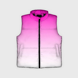 Детский жилет Розово-белый градиент