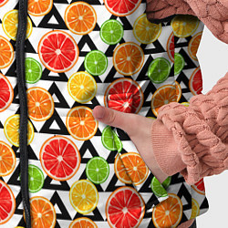 Детский жилет Citrus pattern, цвет: 3D-светло-серый — фото 2