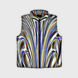 Детский жилет Струйчатый перламутровый узор, цвет: 3D-красный