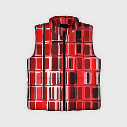 Детский жилет Красные прямоугольники