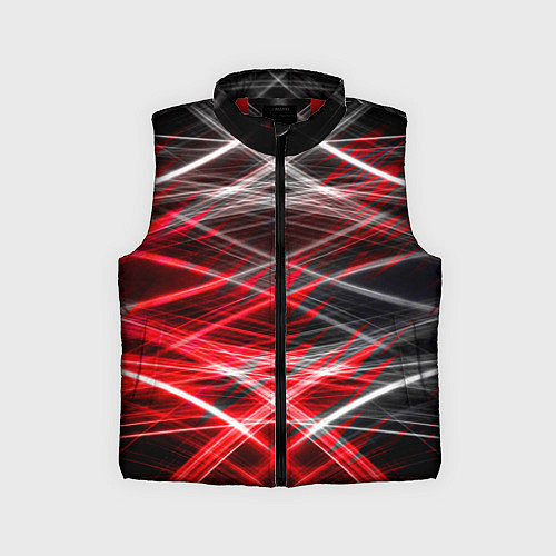 Детский жилет Красный лазер линии / 3D-Красный – фото 1