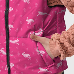 Детский жилет Розовые зайцы, цвет: 3D-светло-серый — фото 2