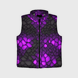 Детский жилет Фиолетовый трескающийся камень