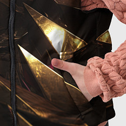 Детский жилет Золотые камни абстракт, цвет: 3D-светло-серый — фото 2