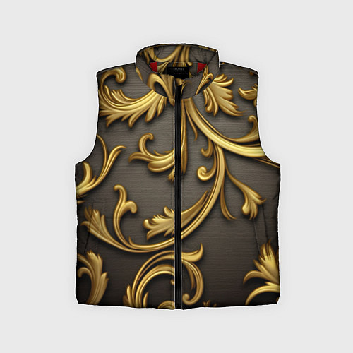 Детский жилет Gold abstract / 3D-Красный – фото 1