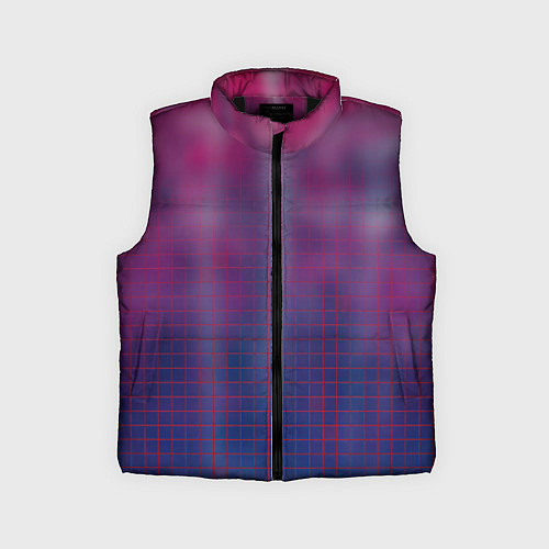 Детский жилет Клетчатый паттерн / 3D-Черный – фото 1