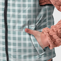 Детский жилет Серо-зелёный клетчатый, цвет: 3D-черный — фото 2