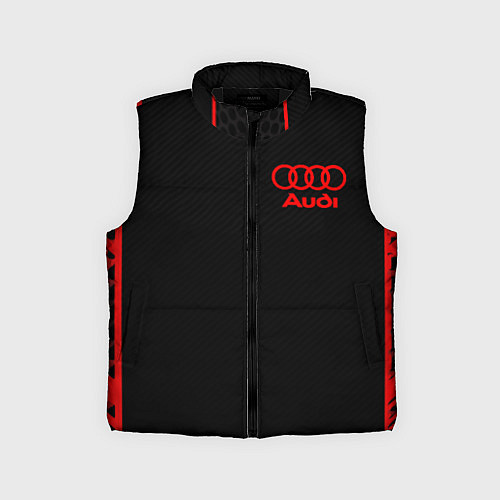 Детский жилет Audi sport geometry / 3D-Черный – фото 1