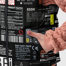 Детский жилет Инженерные шильдики, цвет: 3D-черный — фото 2