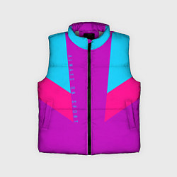 Детский жилет Always in sports сиреньевый, цвет: 3D-светло-серый