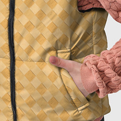 Детский жилет Текстура лаптевого плетения, цвет: 3D-светло-серый — фото 2