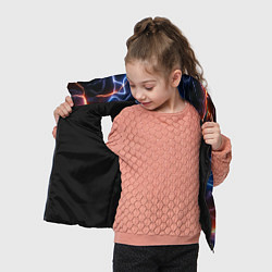 Детский жилет Красно-синие молнии, цвет: 3D-черный — фото 2