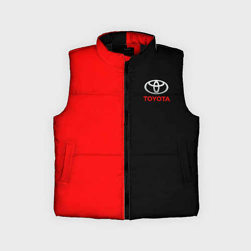Детский жилет Toyota car красно чёрный / 3D-Черный – фото 1