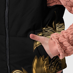 Детский жилет Объемные узоры на черной ткани лепнина, цвет: 3D-черный — фото 2