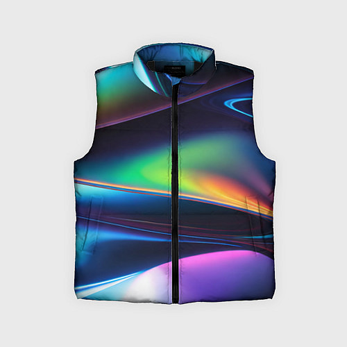 Детский жилет Голографический материал / 3D-Черный – фото 1