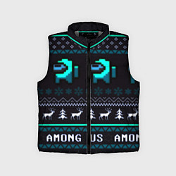 Детский жилет Among us зима олени