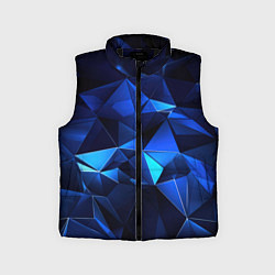 Детский жилет Синие мелкие осколки калейдоскоп