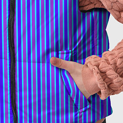 Детский жилет Вертикальные неоновые линии, цвет: 3D-черный — фото 2