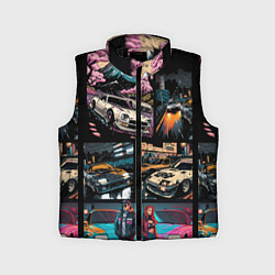 Детский жилет Japanese jdm art, цвет: 3D-черный