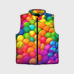 Детский жилет Радужные пупырки