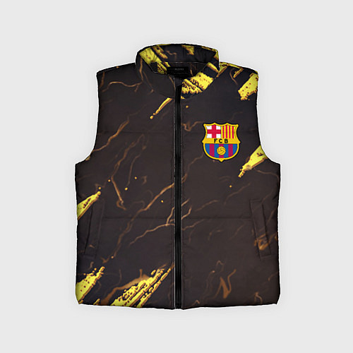 Детский жилет Barcelona краски текстура / 3D-Черный – фото 1