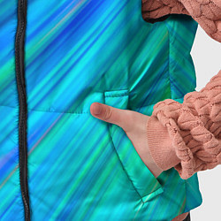 Детский жилет Неоновые синие лучи, цвет: 3D-светло-серый — фото 2