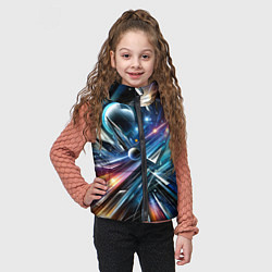 Детский жилет Космос - футуризм, цвет: 3D-светло-серый — фото 2