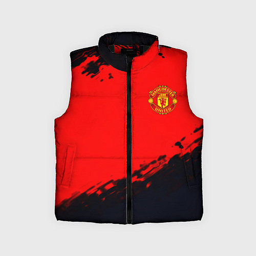 Детский жилет Manchester United colors sport / 3D-Черный – фото 1