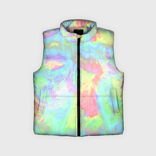 Детский жилет Абстракция смесь красок / 3D-Светло-серый – фото 1