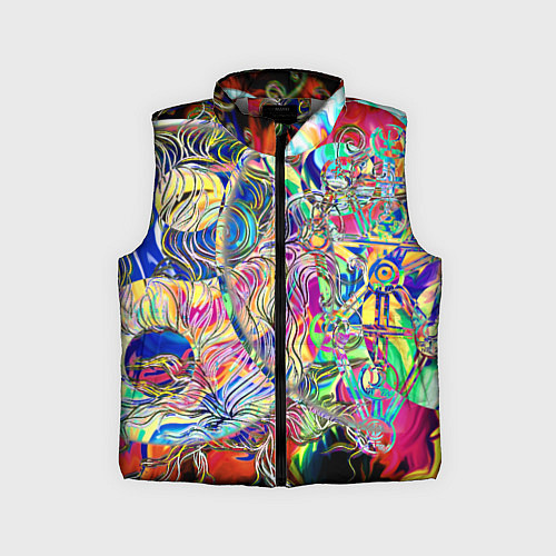 Детский жилет Сплетение Инь Ян / 3D-Светло-серый – фото 1