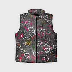 Детский жилет Серое сердце, цвет: 3D-светло-серый