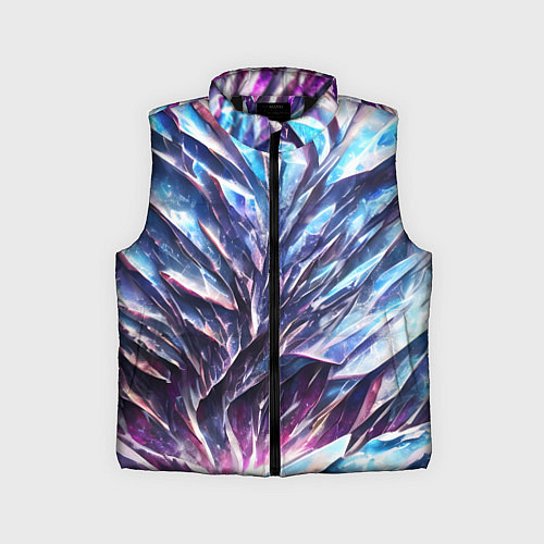 Детский жилет Синий драгоценный камень / 3D-Черный – фото 1