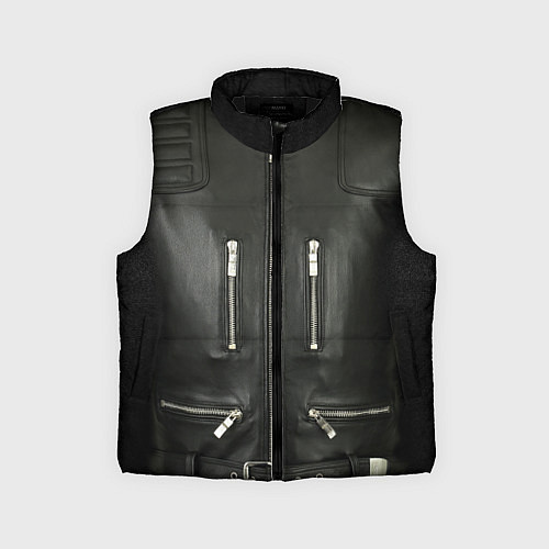 Детский жилет Terminator first - leather jacket / 3D-Черный – фото 1