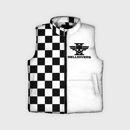 Детский жилет Helldivers 2: Chess Logo / 3D-Светло-серый – фото 1