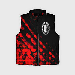 Детский жилет AC Milan sport grunge, цвет: 3D-красный