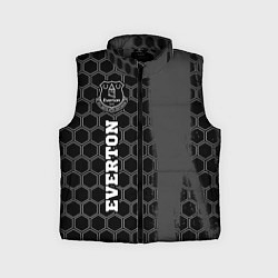 Детский жилет Everton sport на темном фоне по-вертикали, цвет: 3D-черный