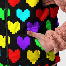 Детский жилет Undertale heart pattern, цвет: 3D-светло-серый — фото 2