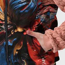 Детский жилет Красные красочные брызги, цвет: 3D-красный — фото 2