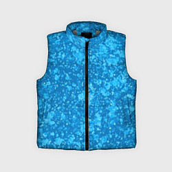 Детский жилет Ярко-голубой абстракция космический
