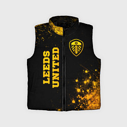 Детский жилет Leeds United - gold gradient вертикально