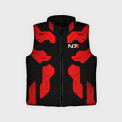 Детский жилет Mass Effect - Red armor, цвет: 3D-черный