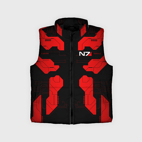 Детский жилет Mass Effect - Red armor / 3D-Черный – фото 1